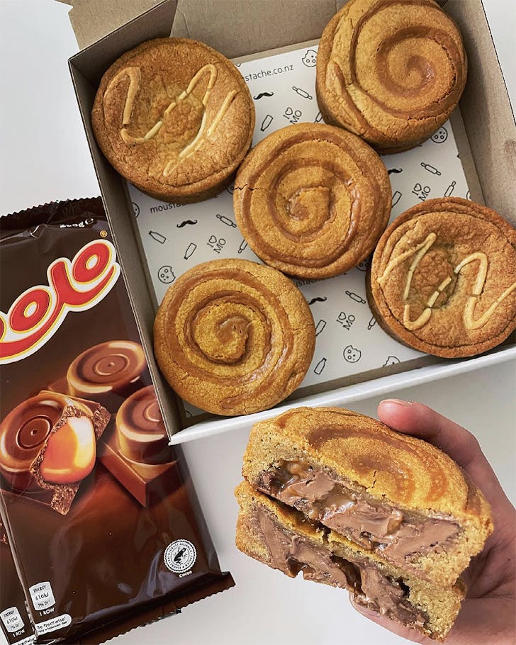 The Rolo cookie pie from Moustache.
