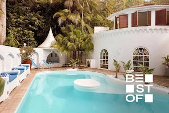 The pool at Raes on Wategos, a romantic getaway in NSW