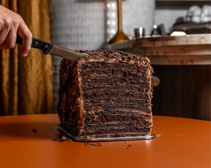 Rovollo Sydney CBD Italian Restaurant Dessert 24-Layer Chocolate Cake