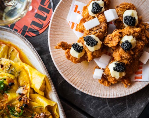 ruma double bay sydney pan-asian restaurant cafe korean fried chicken with caviar