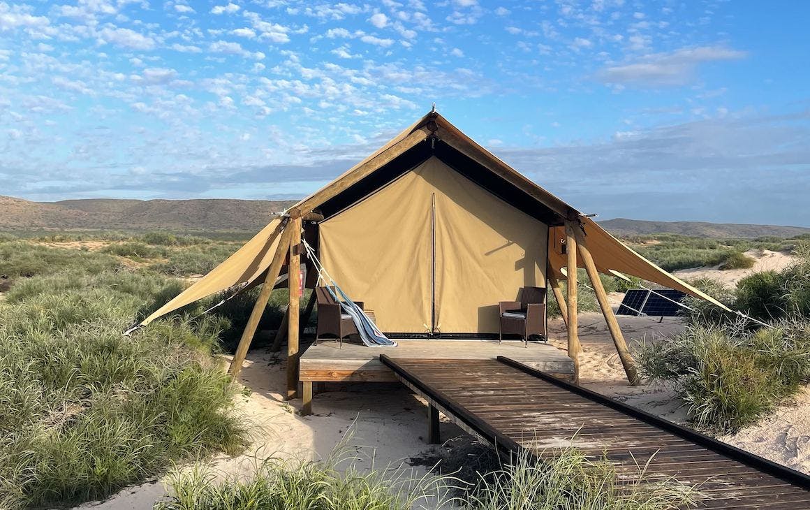 Sal Salis glamping retreat in Western Australia