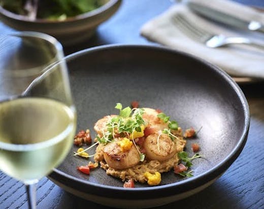 Samuels dish and wine