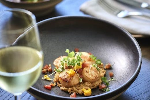 Samuels dish and wine