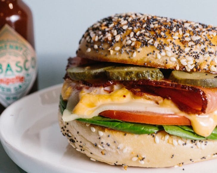 A bagel from Best Wishes in Fremantle