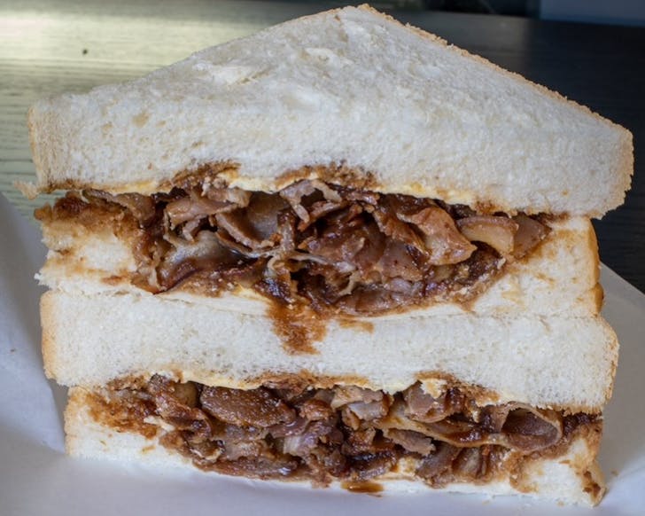 A roast meat sandwich from Ethos 