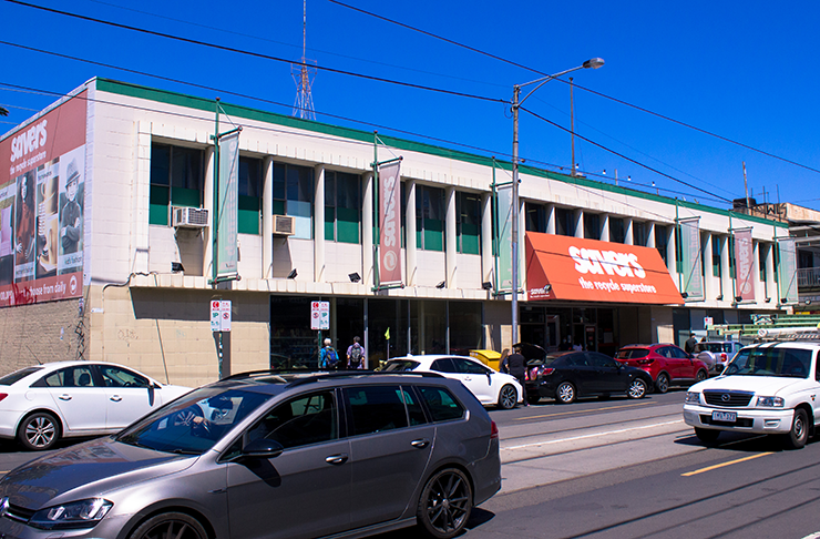 A blue sky over Brunswick savers, one of the best things to do in Brunswick.