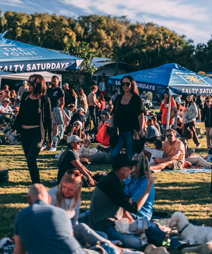 people at one of the best Sunshine Coast markets