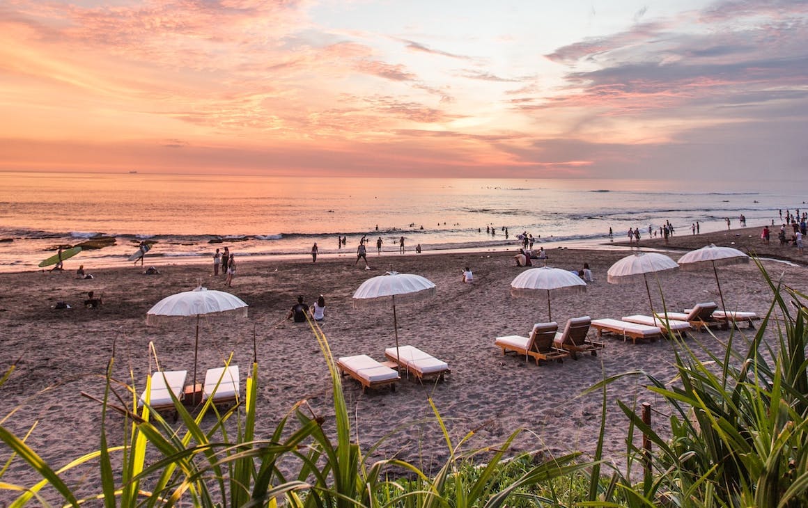 A beach in Bali