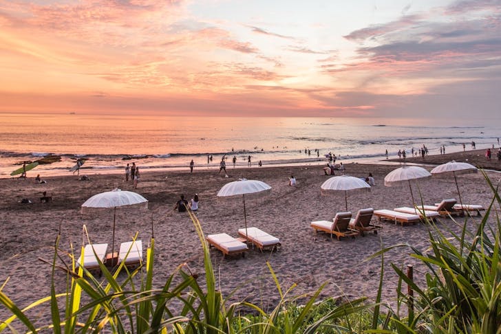 A beach in Bali