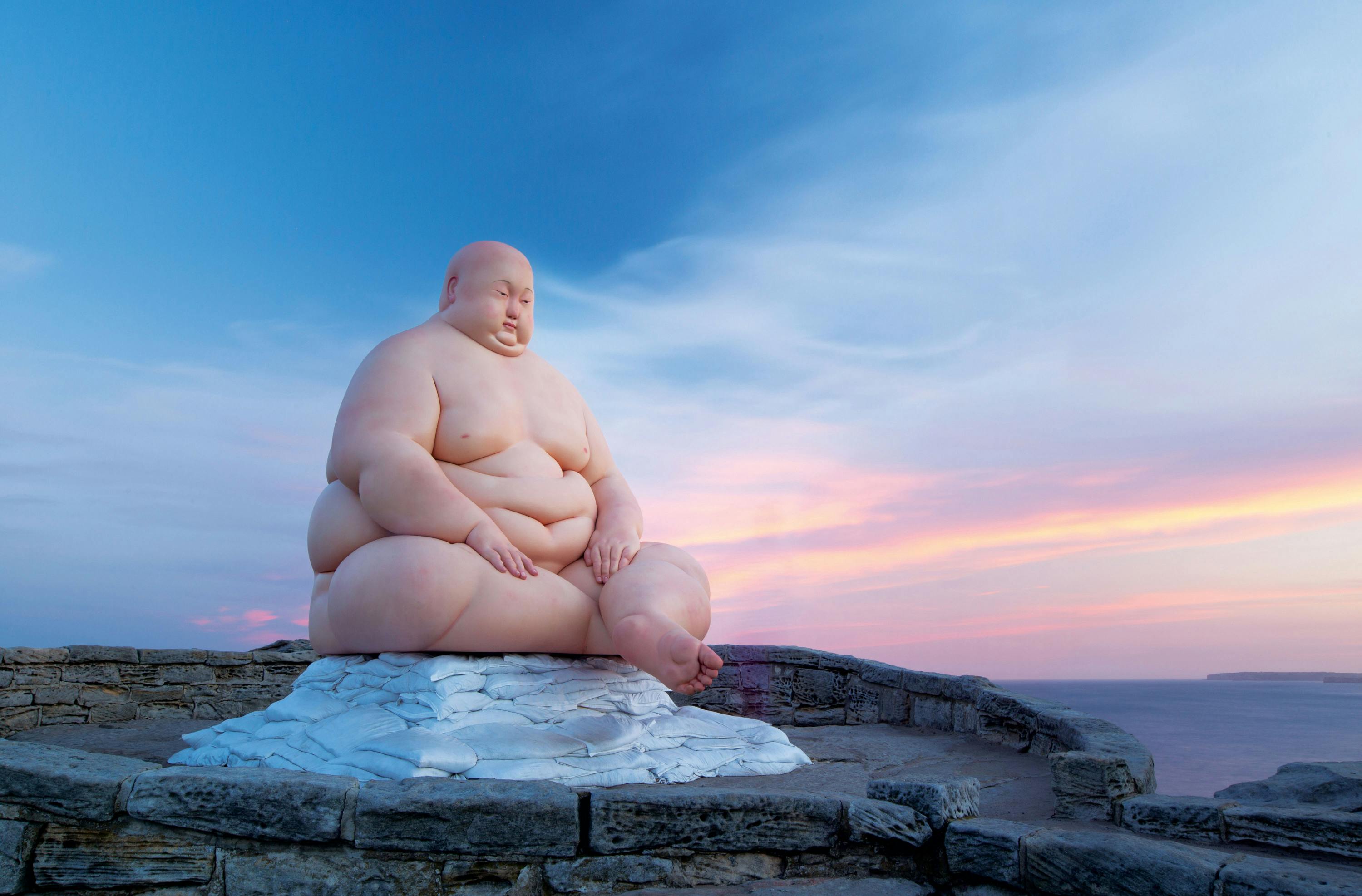 A sculpture at the sculpture by the sea sydney exhibition 