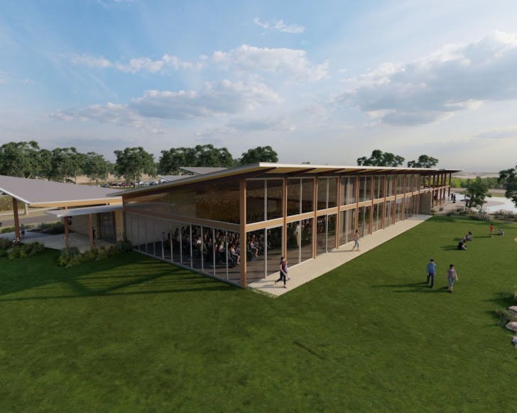 An artist's impression of the serengeti conference centre