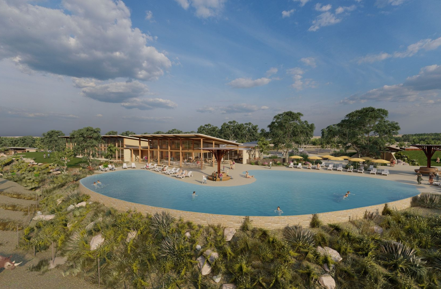 An artist's impression of the serengeti resort