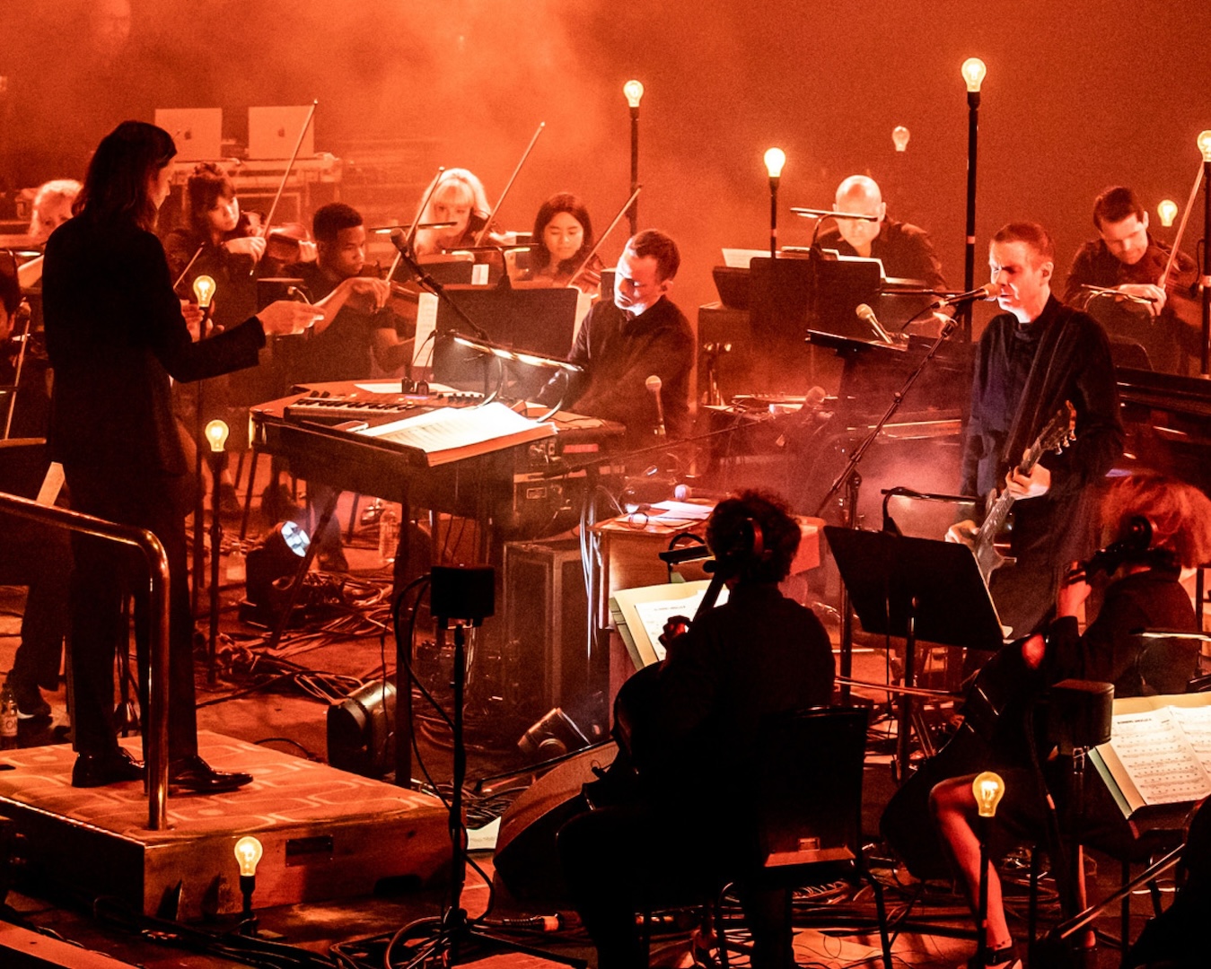 icelandic band Sigur Ros playing with an orchestra for vivid sydney 2025