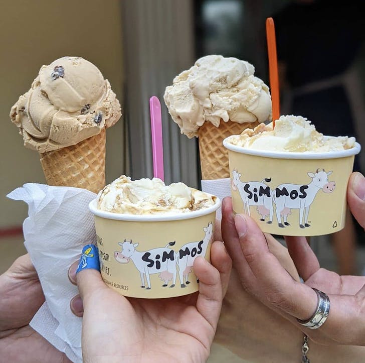 simmos ice cream cups