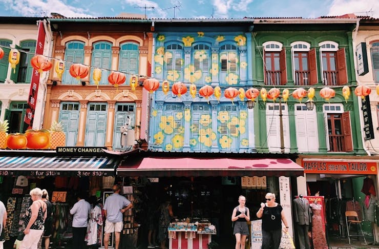 colourful buildings in Singapore