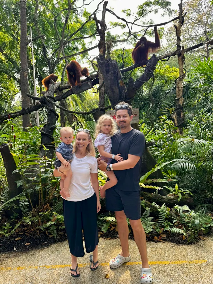 Singapore Zoo with babies and toddlers