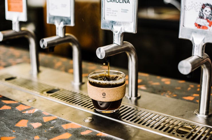 Single O's self-serve filter coffee taps. 