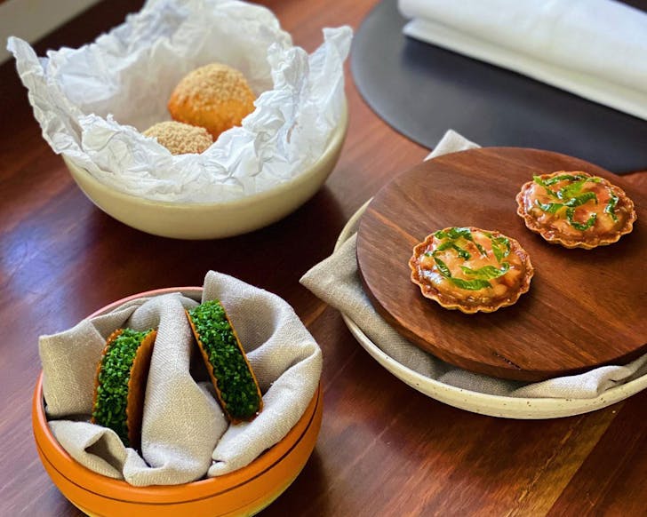 three dishes