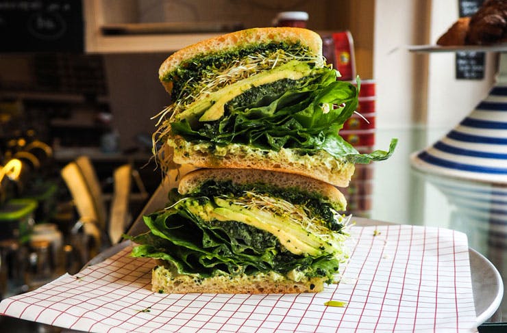 The Al Green vegan sandwich at Small's Deli