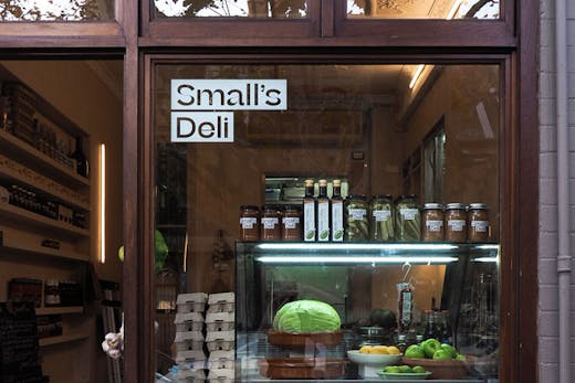 The front facade of Small's Deli in Potts Point.