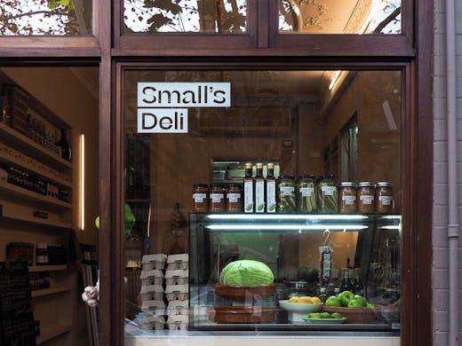 The front facade of Small's Deli in Potts Point. 