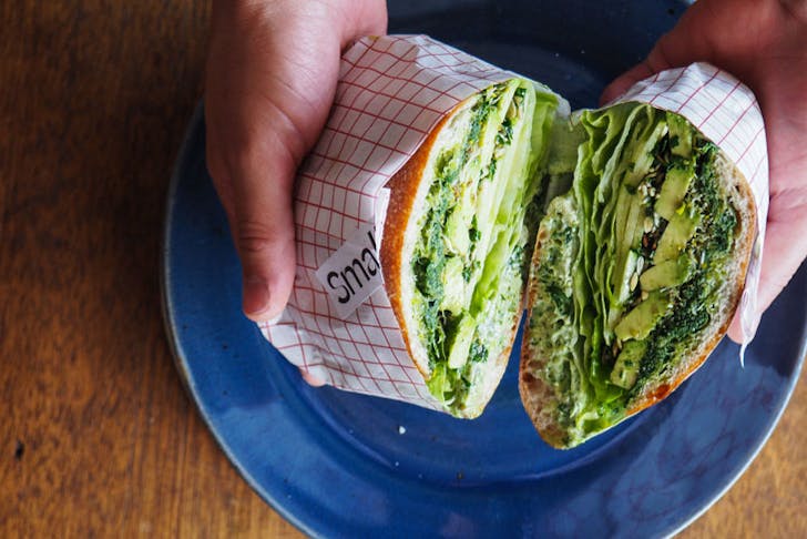 The Al Green vegan sandwich at Small's Deli