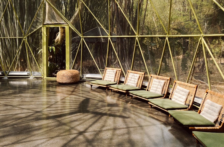 geodesic yoga dome at Soma Byron Bay