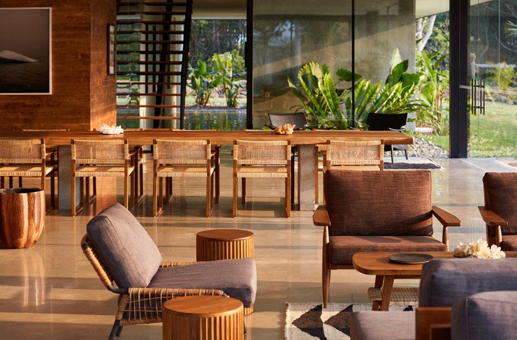 the dining area at Soma Byron Bay