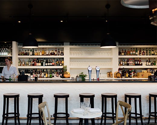 a restaurant bar