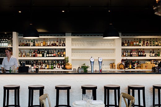 a restaurant bar