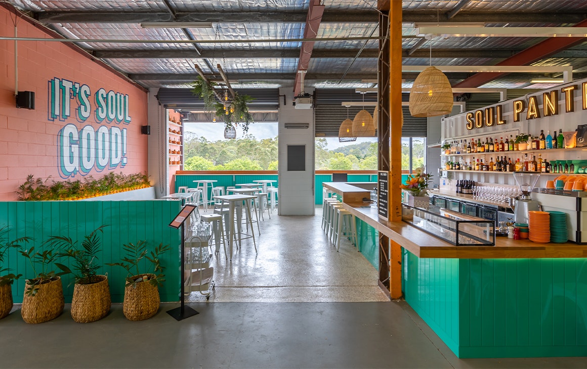 interior of a cafe from a different angle