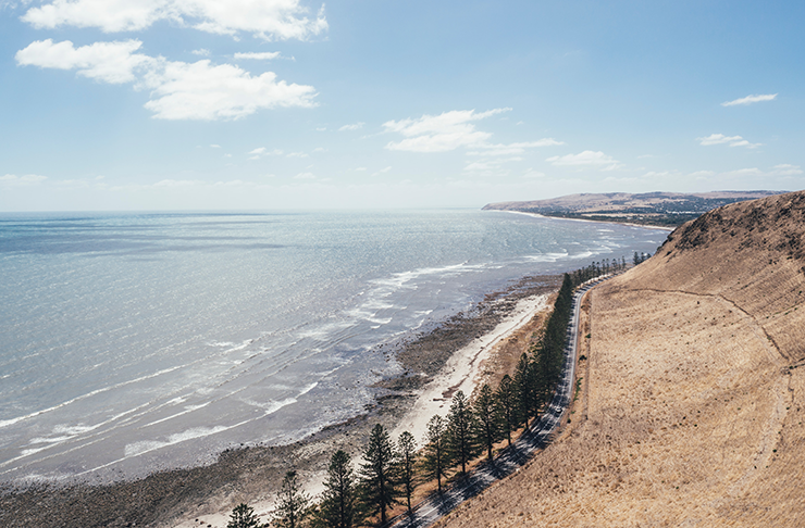 The stunning South Australian coastline on a sunny afternoon.
