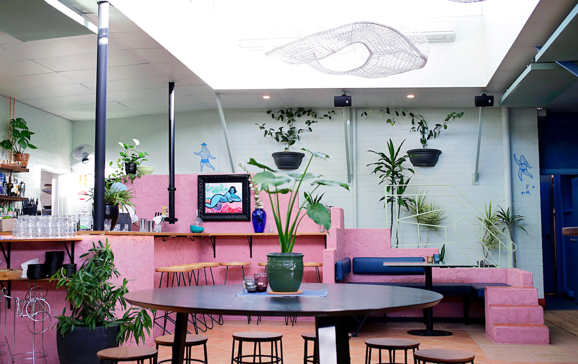 The bright pink and plant-filled interiors of Wild In The Street