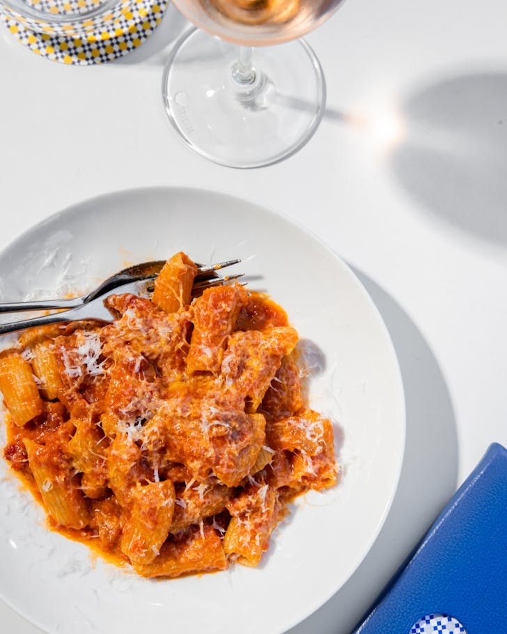 a plate of pasta