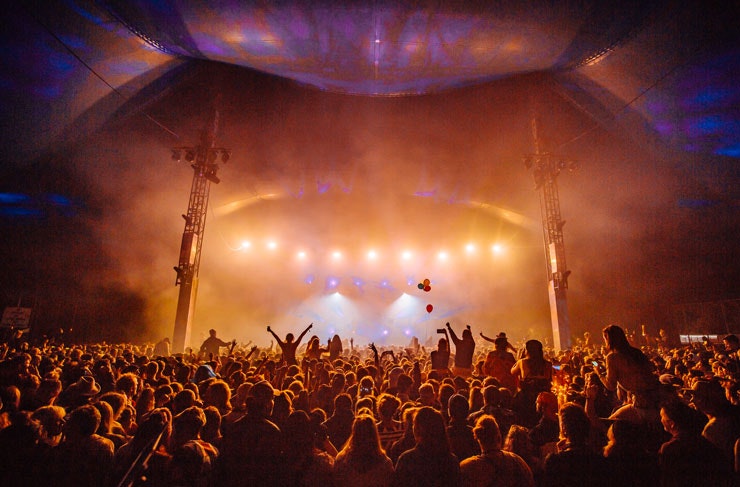 The crowd at a Splendour in the Grass festival. 