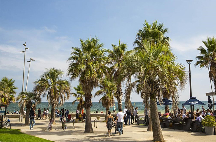 St Kilda Beach.