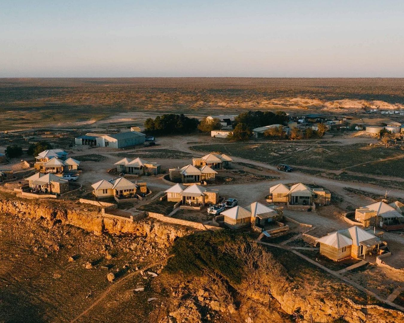 View from above of Gnaraloo Station