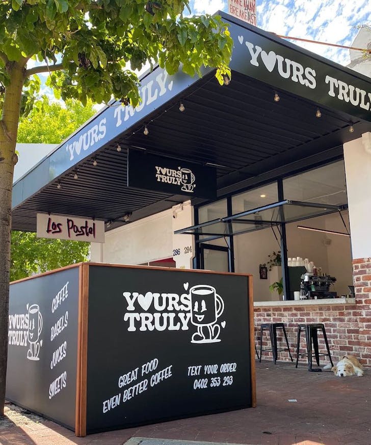 Yours Truly cafe in Subiaco