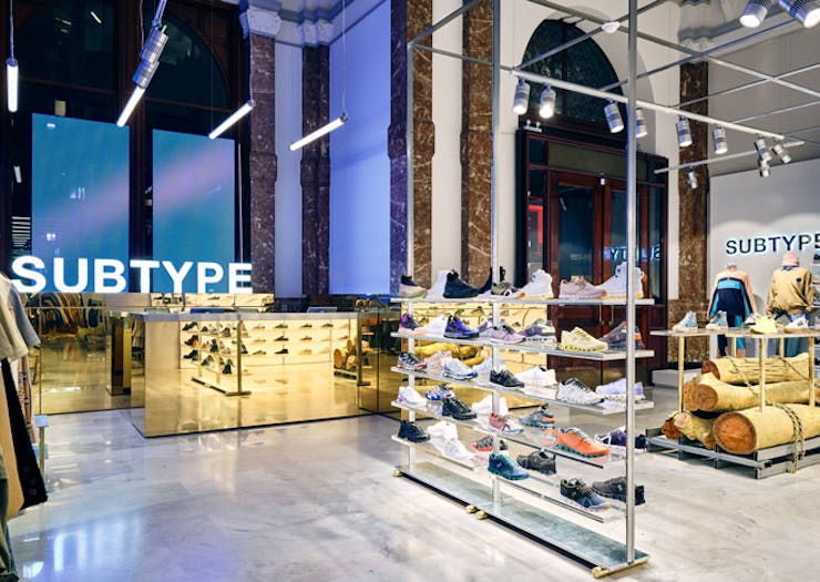 Sneakers on display at Subtype Store in Sydney. 