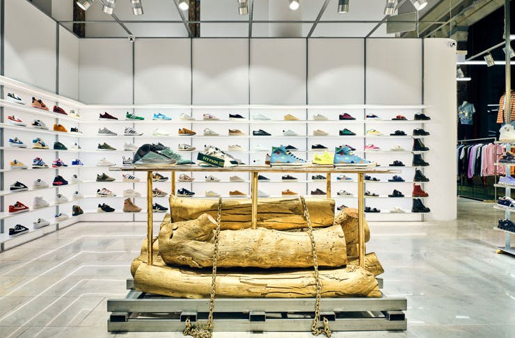 Sneakers on display at Subtype Store in Sydney. 