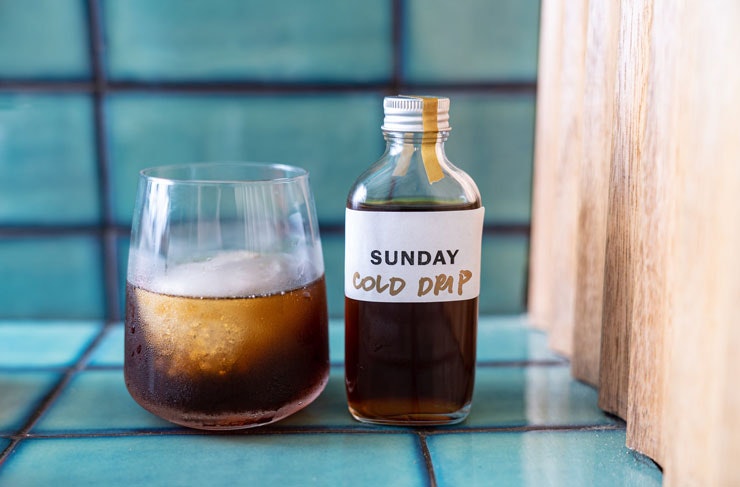 A pre batched bottled cocktail. 