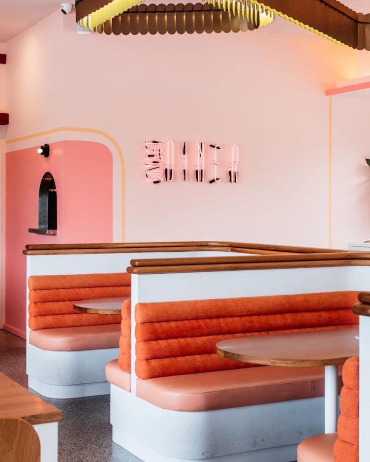 Sunset Diner Lane Cove interior booths