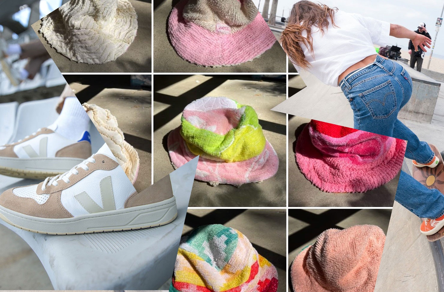 A collage of sustainable gifts