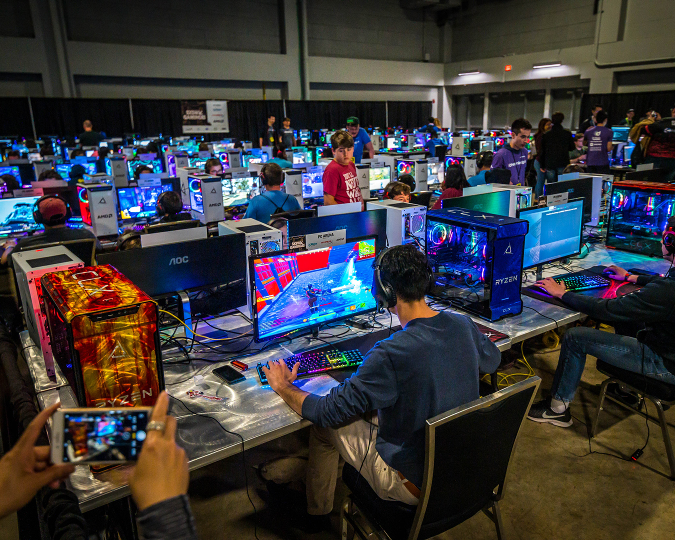 A gaming room which is part of the Games Festival at South by Southwest Sydney