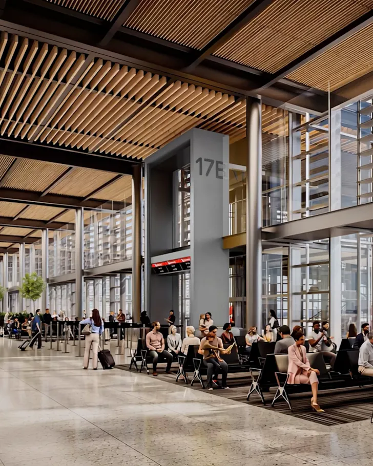 Artist's impression of the Sydney Airport 2045 master plan