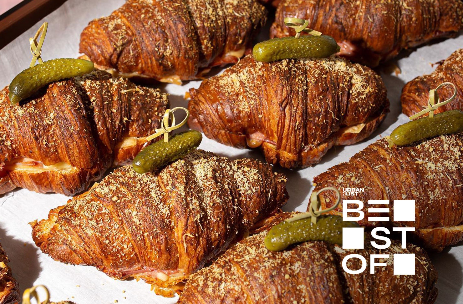Ham and cheese croissants from Shadow Baking, some of the best croissants in Sydney