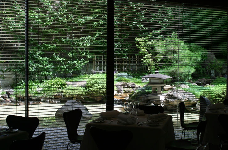 The Japanese garden at Tetsuya's 