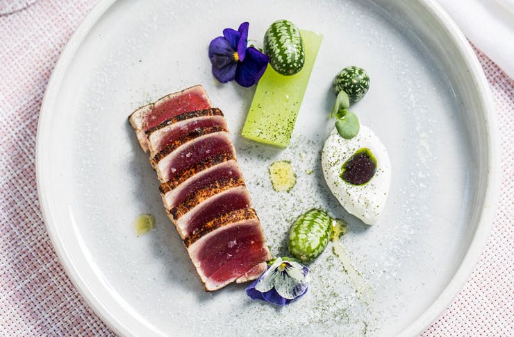 A tuna dish from The Botanica in Vaucluse. 