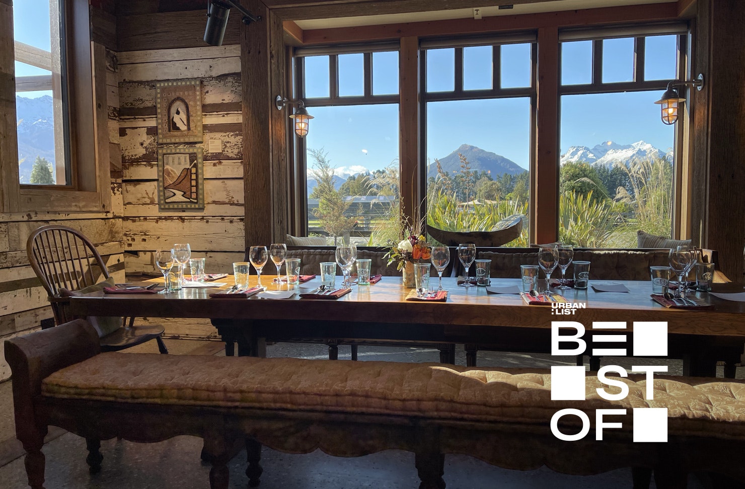 The dining room in Glenorchy, one of the best restaurants in Glenorchy.