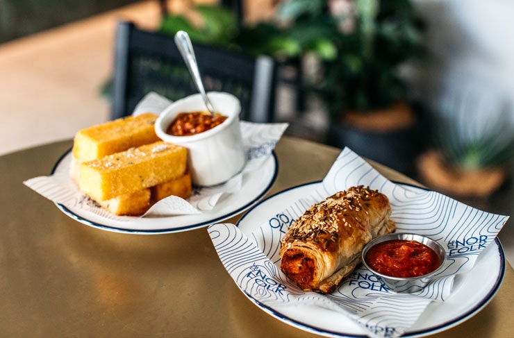 dishes at the norfolk house and hotel